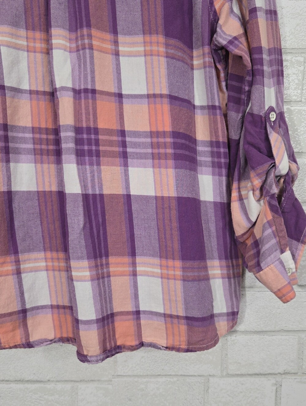 Relativity flannel print button down - Picture 12 of 13